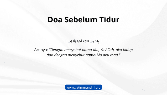 Doa Sebelum Tidur