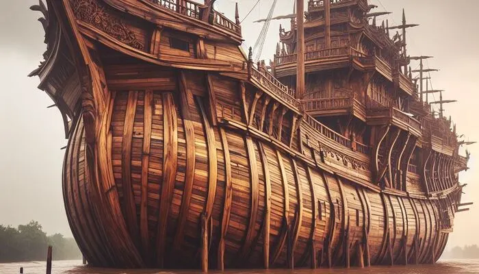 Ilustrasi kapal Nabi Nuh yan digunakan untuk menyelamatkan umatnya