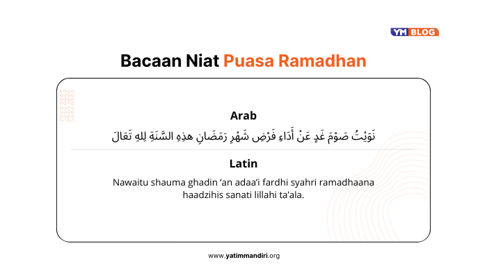 Bacaan Niat Puasa Ramadhan