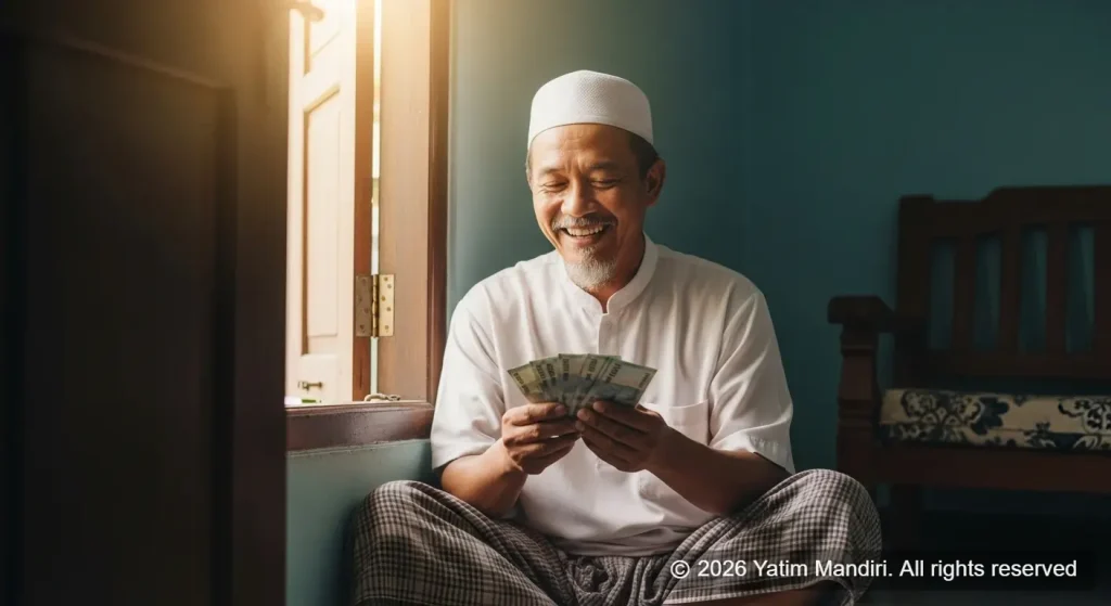 ciri-rezeki-berkah-potret-bahagia-pria-muslim-indonesia-memegang-uang