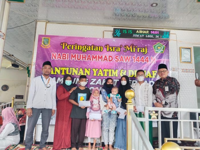 Santunan Yatim dan Warga Dhuafa di Kampung Zakat Mojokerto 