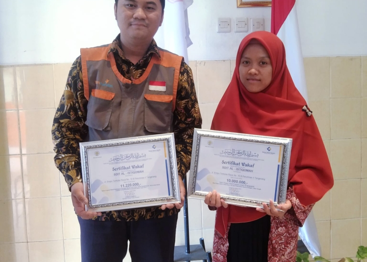 Inspiratif! Siswa Sdit Al Istiqomah Donasi Wakaf Produktif Ke Yatim Mandiri Tangerang
