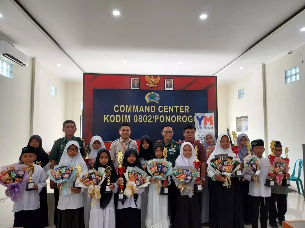 Yatim Mandiri Ponorogo Gelar OMATIQ 2023 Bareng Kodim 0802 Ponorogo