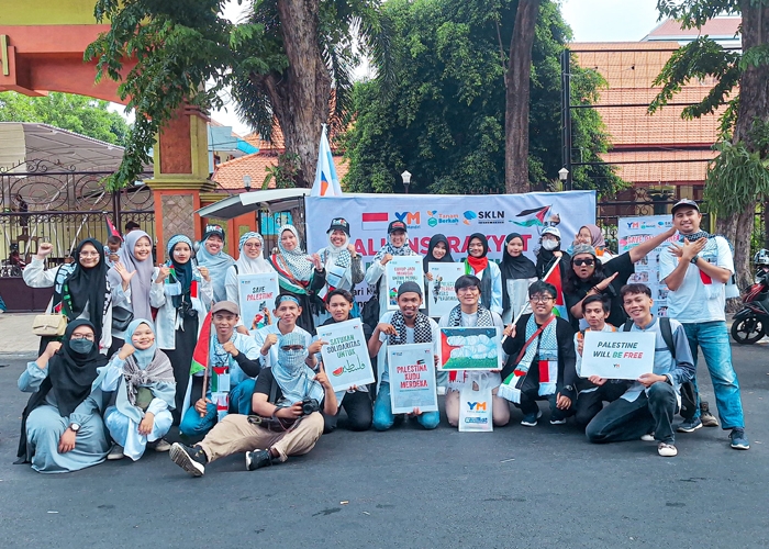 Aksi Bela Palestina Surabaya Yatim Mandiri