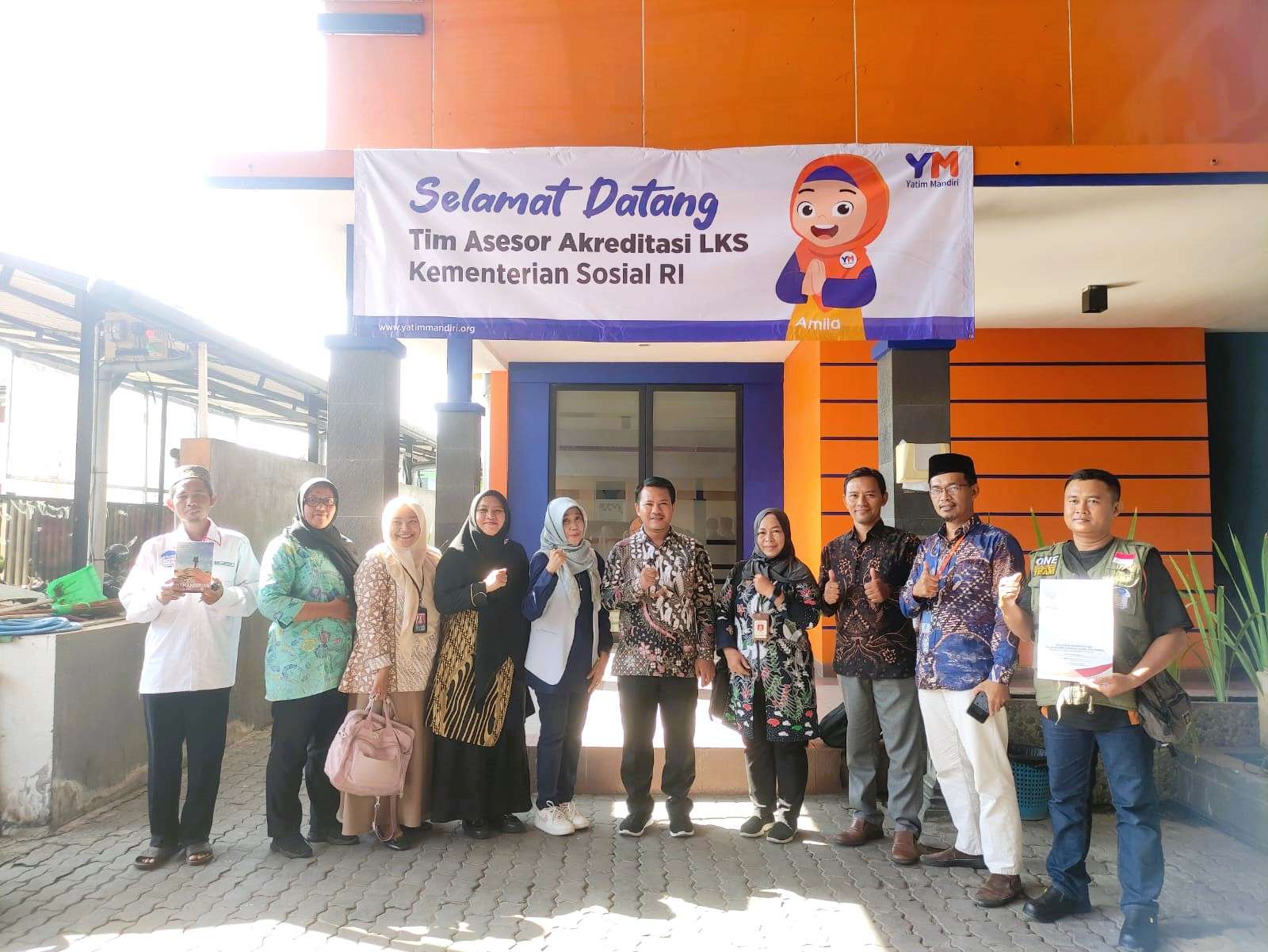 Akreditasi LKS Yatim Mandiri Kedatangan Asesor Kemensos RI