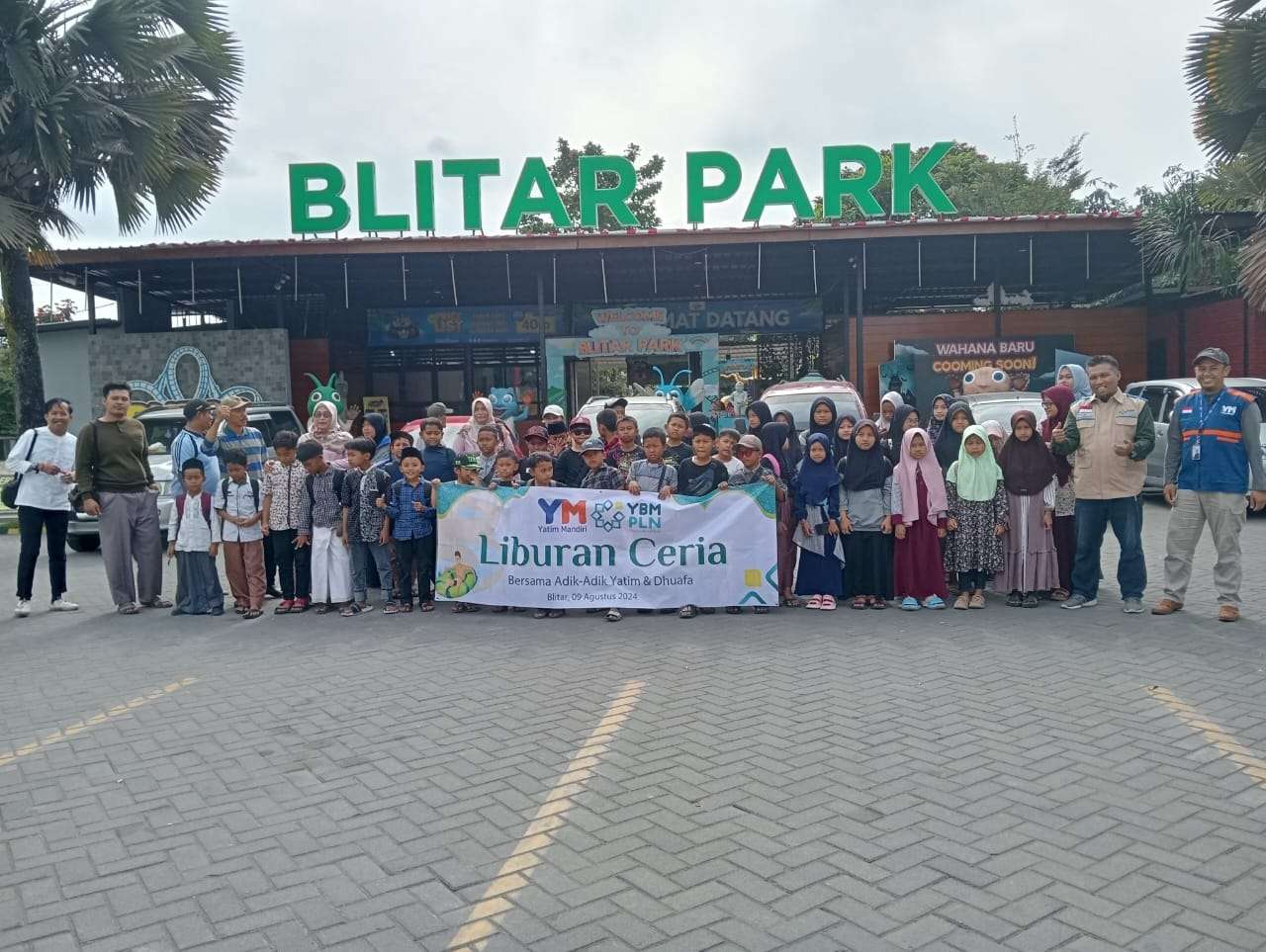 Liburan Ceria Bersama 50 Yatim dan Dhuafa Binaan di Blitar Park