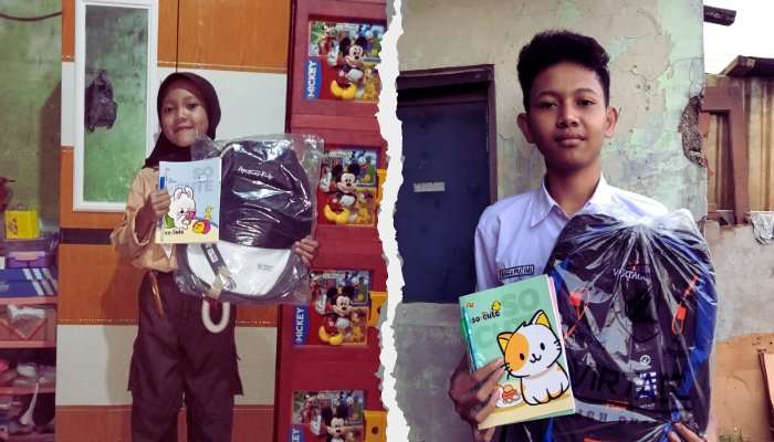 Alat Sekolah Ceria untuk Dukung Semangat Yatim Bandung