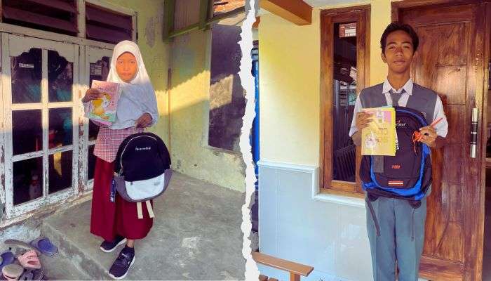 Tersampaikan! Penyaluran Paket Alat Sekolah Ceria di Indramayu