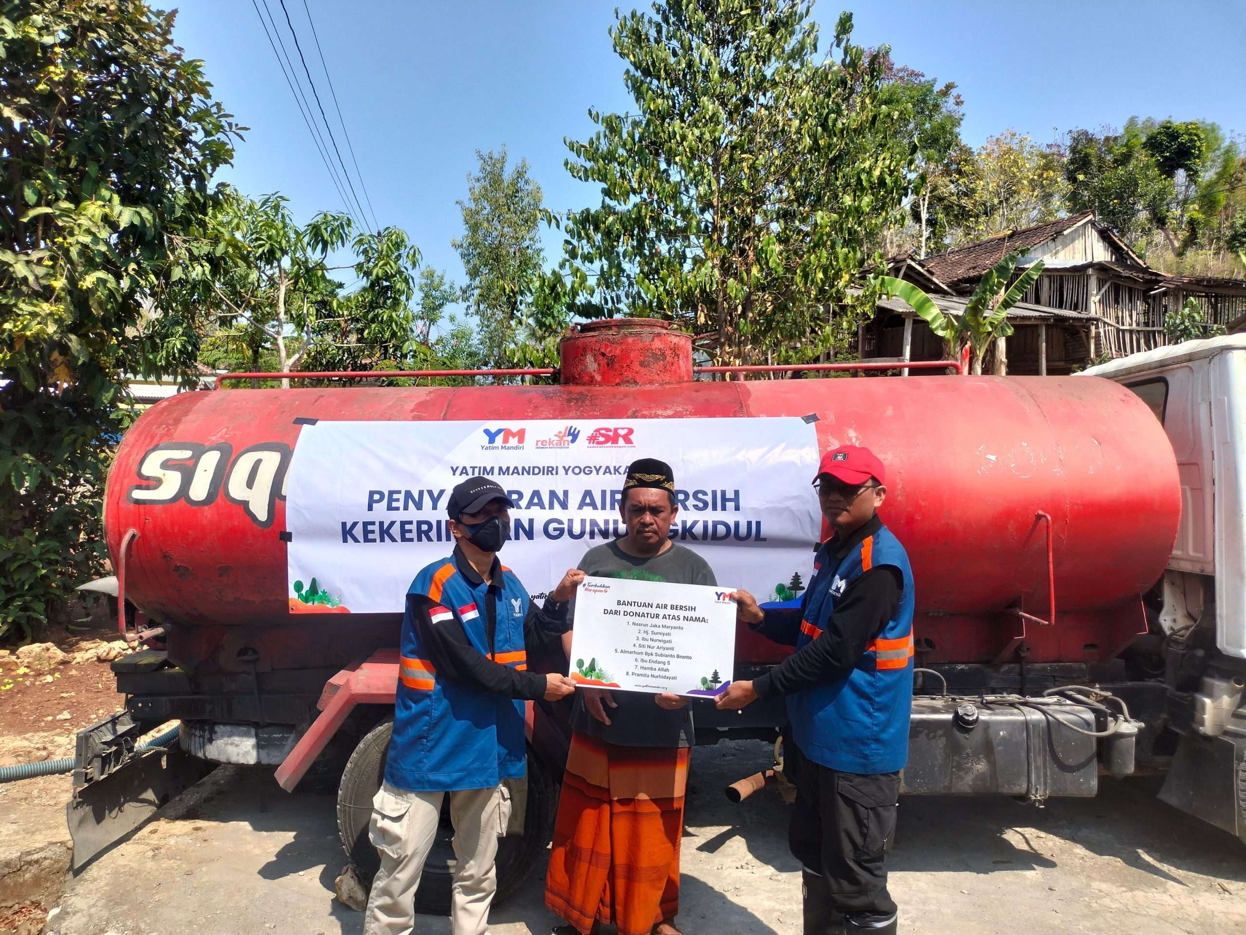 Penyaluran 20.000 Liter Air Bersih untuk Warga Gunungkidul 