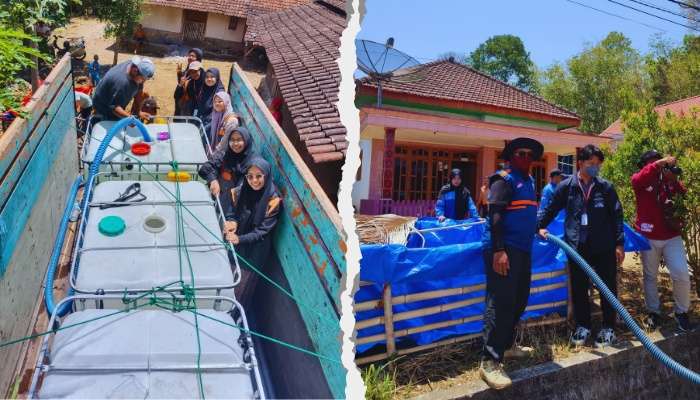 Penyaluran Bantuan 40.000 Liter Air Bersih untuk Warga Malang