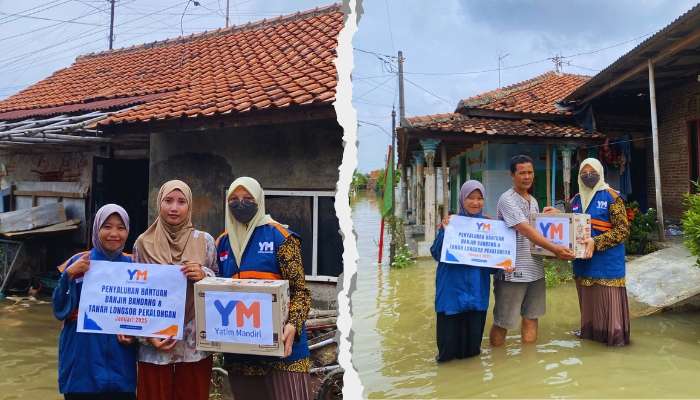 Penyaluran Bantuan Sembako untuk Korban Banjir di Pekalongan