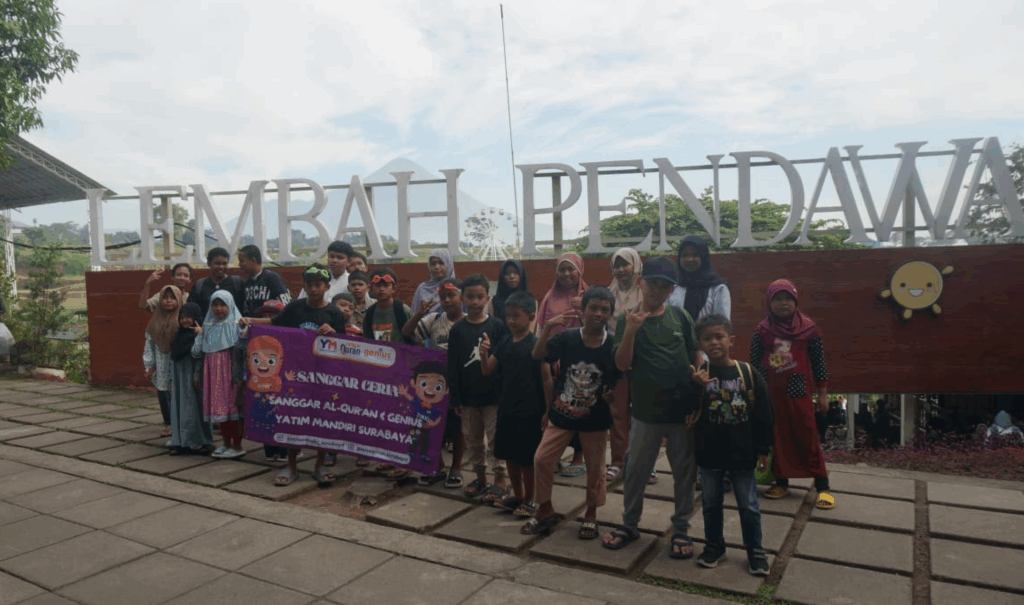 Sanggar Ceria Yatim Mandiri Surabaya Gathering Seru di Lembah Pandawa