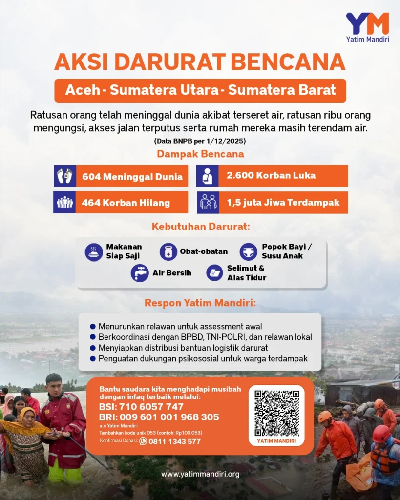 UPDATE BENCANA BANJIR YATIM MANDIRI