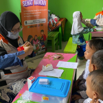Yatim Mandiri Jombang Melaksanakan Layanan Sehat Mandiri (LSM) di RA. Ar Rohman Pojokkulon, Kesamben