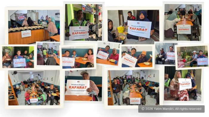 Yatim Mandiri Salurkan 3.363 Paket Makan Melalui Program Amanah Kafarat Periode Juli – Agustus 2026