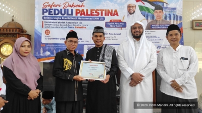 SMKN 1 Pulo Ampel Gelar Safari Dakwah Peduli Palestina Bersama Yatim Mandiri Serang