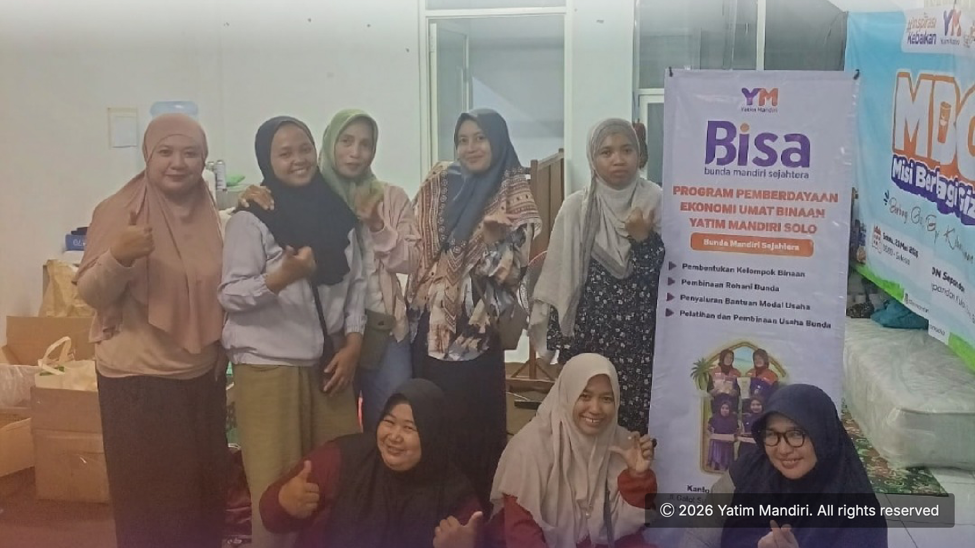 Yatim Mandiri Solo Perkuat Kemandirian Ekonomi Bunda Yatim Melalui Pembinaan Bunda BISA