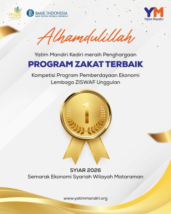 Yatim Mandiri Kediri Raih Penghargaan di Ajang SYIAR 2026