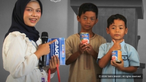 REKAN Magetan dan UKM Peduli Kemanusiaan UNESA Salurkan Super Gizi Qurban untuk 30 Anak, Hadirkan Edukasi dan Motivasi