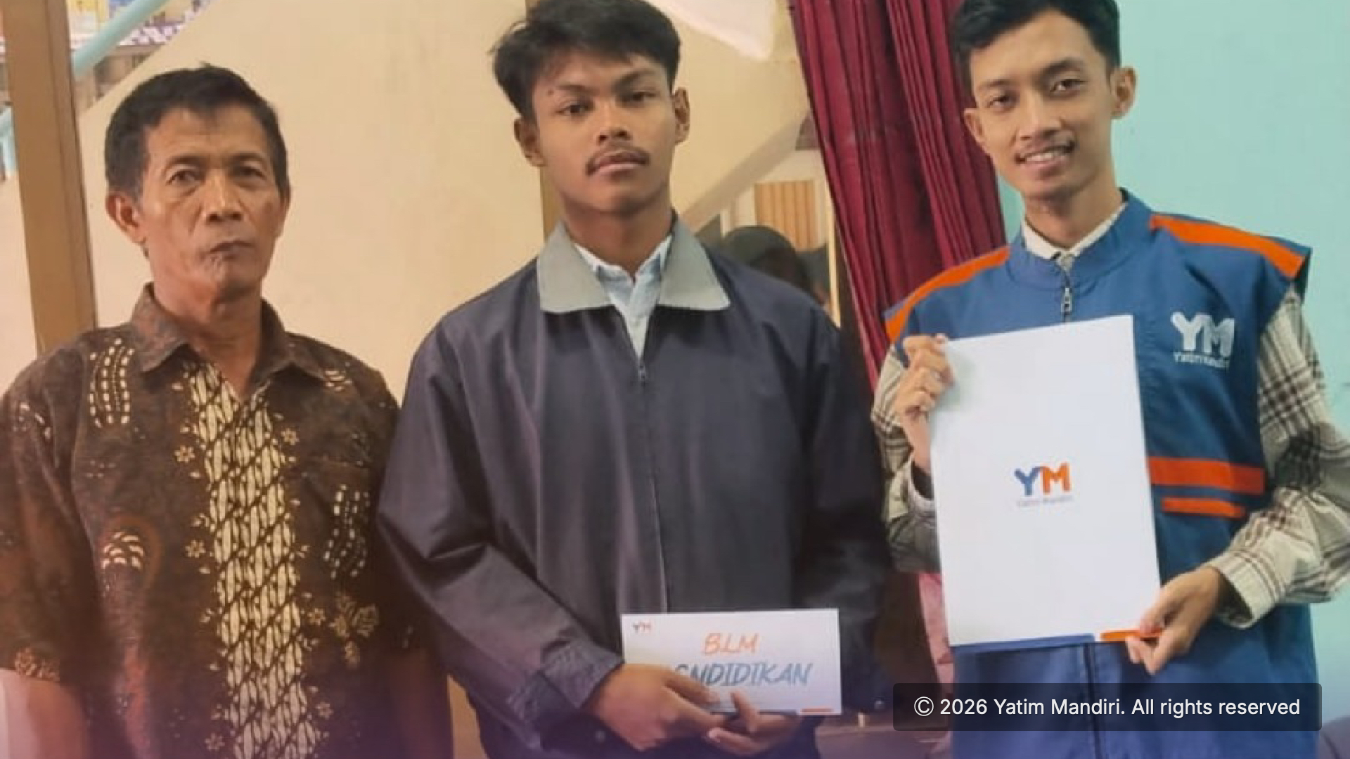 Yatim Mandiri Solo Salurkan Bantuan Pendidikan untuk Sanjaya, Bantu Ringankan Biaya SPP Sekolah