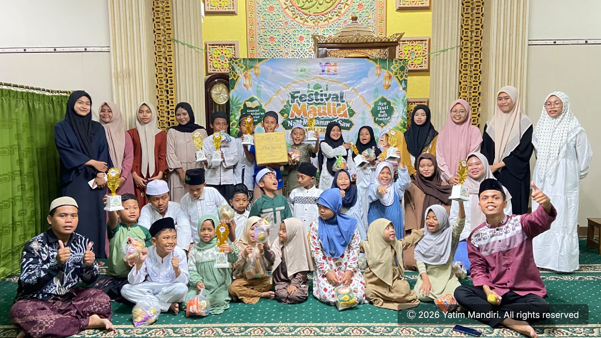 Semarak Festival Maulid Nabi, Anak-Anak Masjid Al Munawaroh Tumbuhkan Cinta Rasul