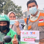 Yatim Mandiri dan FOZ Sumut Bagikan Masker Gratis di Medan, Ajak Masyarakat Waspada Kabut Asap