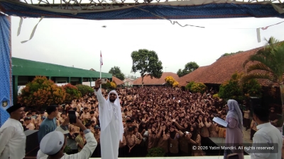 Hari Santri Jadi Momentum Berbagi, MTsN 2 Kabupaten Serang Salurkan Kepedulian untuk Palestina