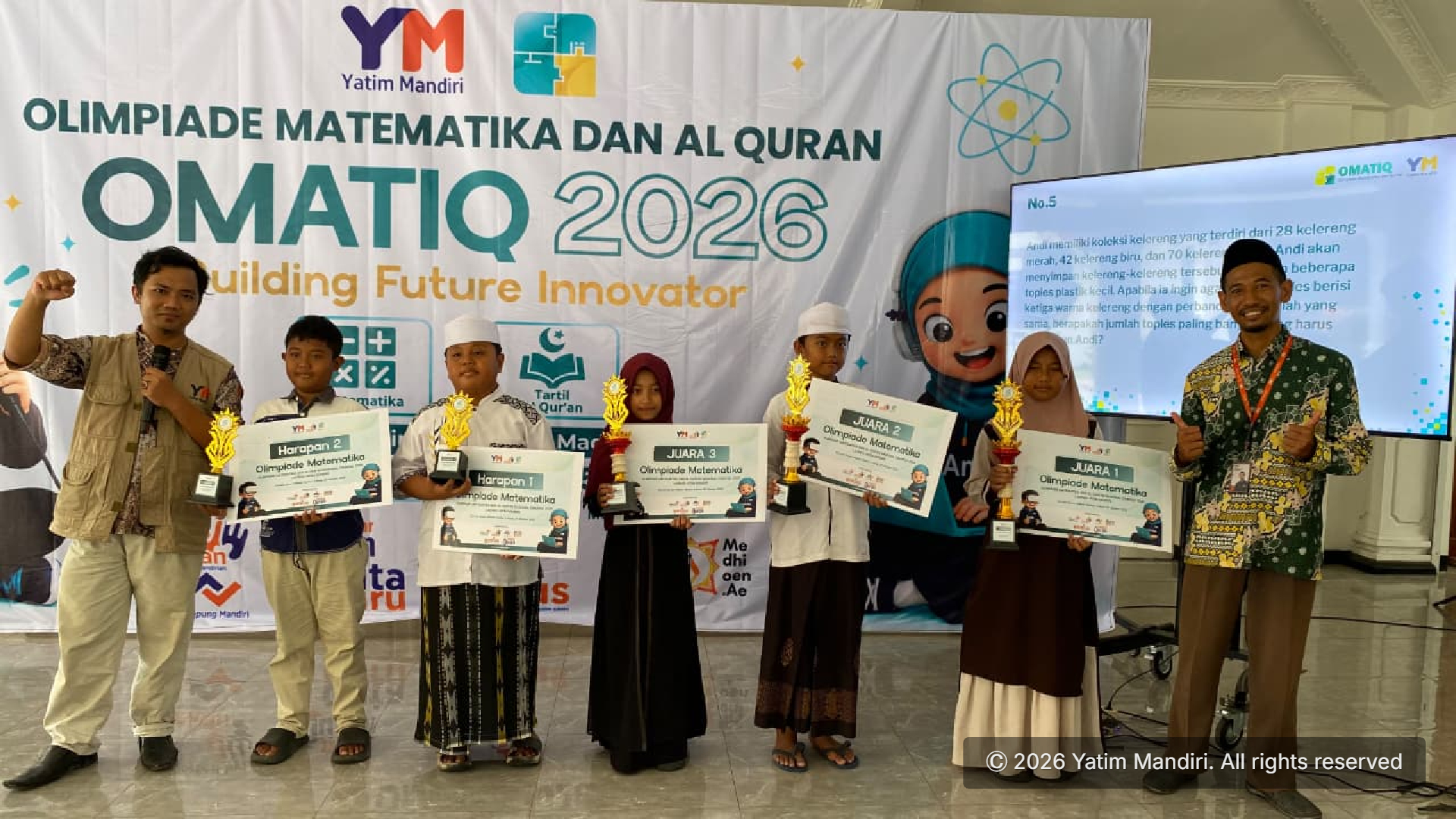 OMATIQ 2026 Yatim Mandiri Madiun Hadirkan Ruang Berprestasi bagi Anak Yatim dan Dhuafa